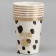 Paper glasses "spots", 6 pcs.