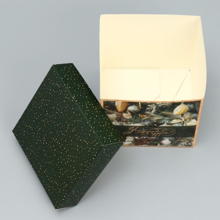 Folding box “Winter will give miracles”, 15 x 15 x 15 cm, new year-2