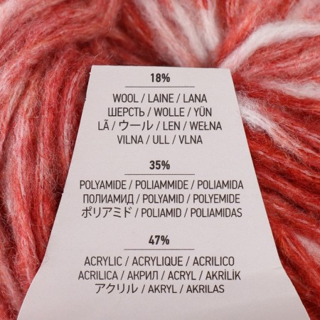 Rindrops yarn 18% wool, 35% polyamide, 47% acrylic 115m/50g (2916 Terracott Melange)-3
