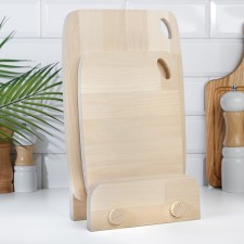 A set of cutting boards from birch on a stand, 2 pcs, 18x25 and 22x32 cm