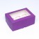 Packaging for 6 cupcakes with a lilac window, 25 x 17 x 10 cm