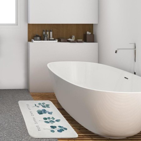 Bathroom mat Ethel Eucalypt, 80x50 cm, velor