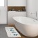 Bathroom mat Ethel Eucalypt, 80x50 cm, velor