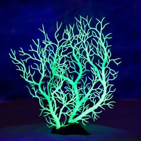 The plant is artificial aquarium, luminous, 20 cm, green-3