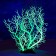 The plant is artificial aquarium, luminous, 20 cm, green