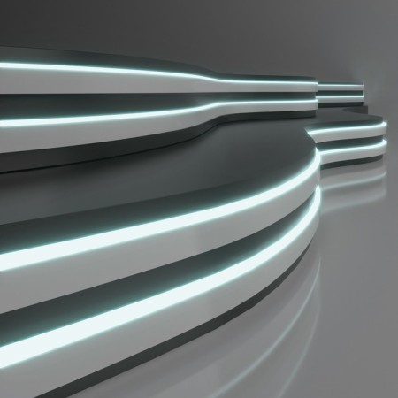 Flexible neon Elektrostandard, IP65, SMD2835, 120 LED/m, 24V, glow cold white