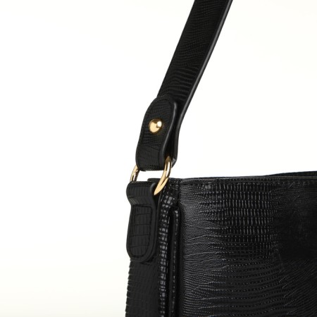 Women's bag with lightning, black color-4