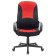 Armchair for the head of Brabix City EX-512, black/red fabric TW