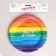 Disposable paper plate "Bright birthday", set 6 pcs, 18 cm