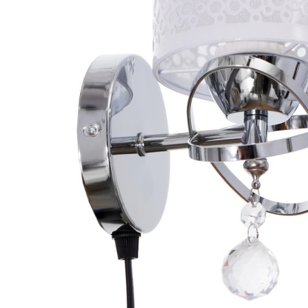 Sconces with wire 2571/1p e27 40w chrome 12x26 cm-5