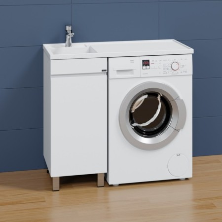 The cabin under the santa "Mars 38" over the washing machine, the floor, white-3