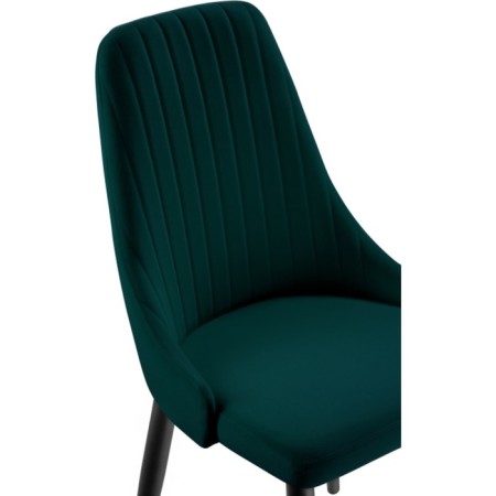 CHIL STILL A Metal Kora Metal/velor, Black/Green 47x57x89 cm-4