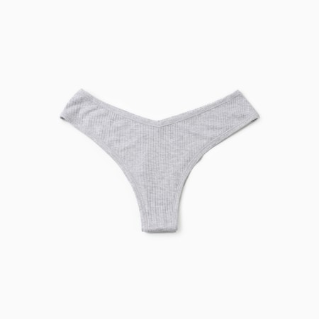 Panties female Braziliana, color gray melange, size 50 (XL)