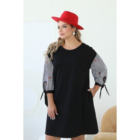 Female dress, size 60, black color-8
