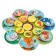 Puzzle. Training circle with Velcro "Who lives where and who eats what?"
