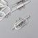 Decor metal for the creativity of the locks "Oval" silver 2992M025 2.1x1.4 cm
