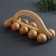 Massage "Caterpillar", universal, 17.5 × 7.5 × 6.5 cm, 10 balls, wooden