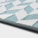 Bath and toilet rug of Dolyan "Rally", 40 × 60 cm, turquoise color