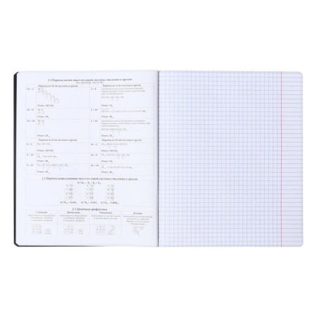 Subject notebook, 48 sheets, cage, computer science erichkrause "Ves in the root", plastic cover silk-screen covers, Blok Offset 100%, information block-3