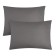 Set of pillowcases Ethel, 50x70 cm - 2 pcs, gray, 100% cotton, calico