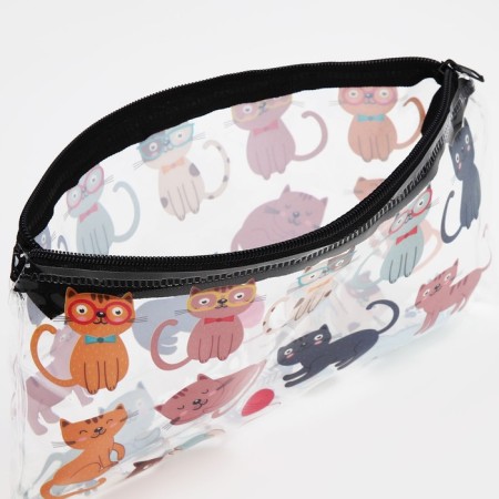 Cosmetic bag-penete on zipper, PVC, colorful color-2