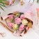 A premium bouquet of pink-yellow soap roses, 9 pcs