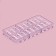 Form for chocolate and sweets Konfinetta "Bank", 28 × 14 cm, 18 cells, color transparent
