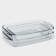 A set of rectangular Borcam baking dishes, 3 items: 1.3 l, 1.95 l, 2.75 liters