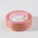 Kapron tape with embossing "Stars", 25 mm × 23 ± 1 m, pink/gold color