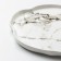 Ceramic plate "White Marble", 27 cm, white color