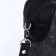 Sakvyazh Bag "Golden Rain" with lightning, external pocket, long belt, dark gray color