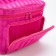 Cosmetic bag with a zipper, with a mirror, pink color