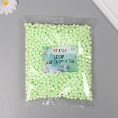 Decor for creativity Pimplast "Assorted balls" light green set 10 grams-2