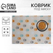 Rug for a bowl “Light Lights”, 52x38x0.3cm