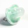 Orthodontic dummy nipple, silicone, from 6 months, with a cap, color mix for a boy