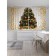 Photostes "Christmas tree in confetti", Saten, size 145x180 cm, 2 pcs