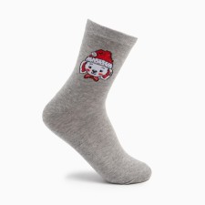 Women's socks, light gray color, size 23-25