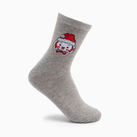 Women's socks, light gray color, size 23-25