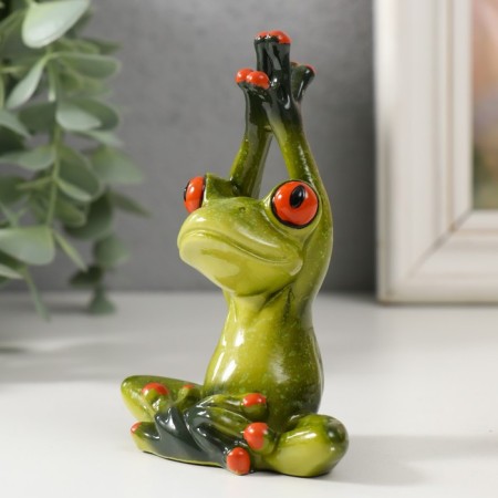 Souvenir Polystone Lac "Frog - Yoga" MIX 7x9.5x4 cm-3
