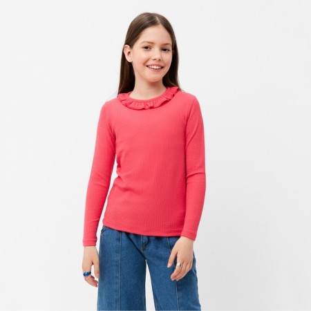 Лонгслив для девочки, цвет фуксия, рост 152 см-4