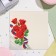 Happy Cards "Happy holiday!" embossing, congruen, red roses, 11x21.5 cm