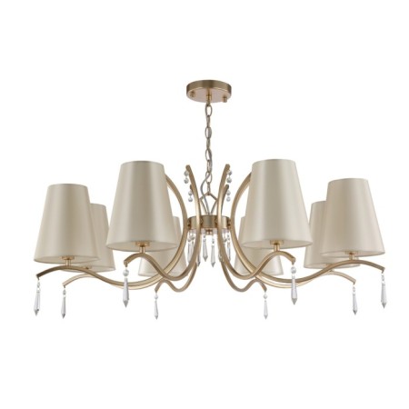 Crystal Lux, Renata 3591/308, E14, 8x60 W, 40x95x95 cm, Golden color