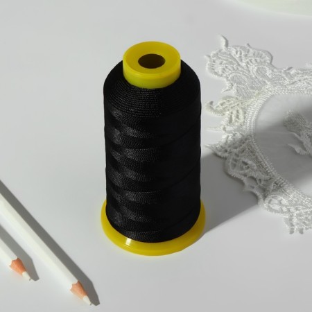 Shoe threads, 500d/3, 600 m, black color-2