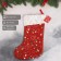 Soft suspension "Nosok - Christmas salute" 22x35 cm, red
