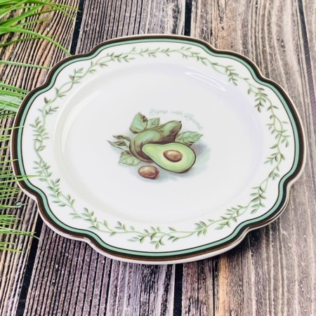 A set of plates Lenardi "Avocado", D = 21 cm, 6 pcs-1