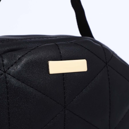 Bag Cross-Bodi with a zipper, black color-3