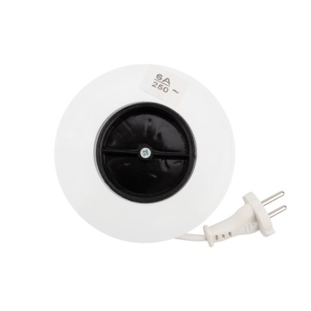 Extension cord Proconnect Standard Roulette 3 m, 3 nests, 2x0.75 mm², b/s, white-2