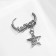 Piercing in the ear "Ring" star Love You, d = 9 mm, color silver