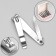 Kusachki - Pedicier, with a file, 7.6 cm, packing 12 pcs in a box, silver color