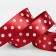 Satin ribbon "Golshek", 25 mm × 23 ± 1 m, color red No. 026